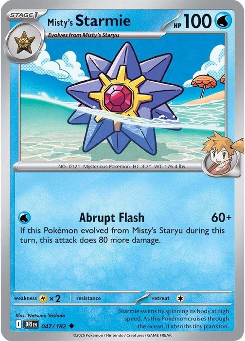 Image for Misty's Starmie (047/182) (Reverse Holofoil) [SV10: Destined Rivals] - Pokemon