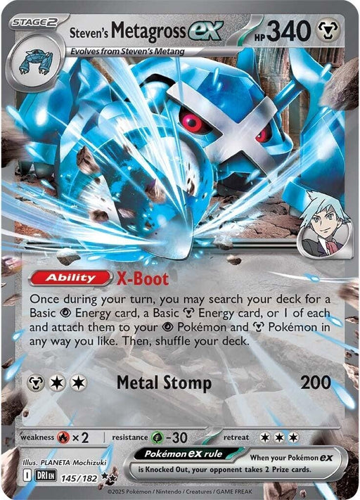 Image for Steven's Metagross ex (145/182) (Holofoil) [SV10: Destined Rivals] - Pokemon