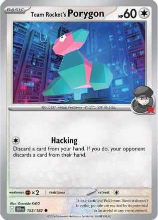 Team Rocket's Porygon (153/182) [SV10: Destined Rivals]