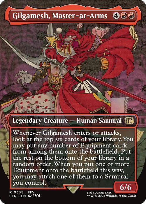 Image for Gilgamesh, Master-at-Arms (Borderless) (338) (Foil) [FINAL FANTASY] - Magic: The Gathering