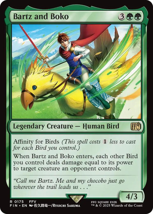 Bartz and Boko (175) (Foil) [FINAL FANTASY]