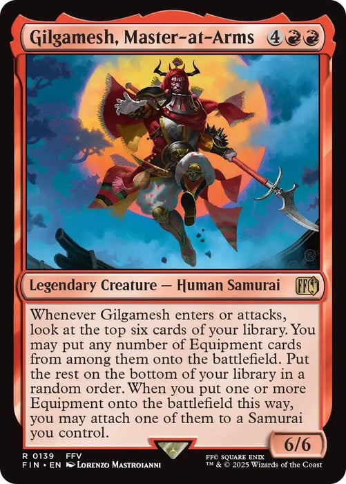 Image for Gilgamesh, Master-at-Arms (139) [FINAL FANTASY] - Magic: The Gathering