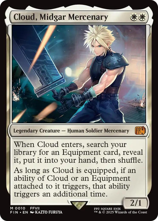 Image for Cloud, Midgar Mercenary (10) (Foil) [FINAL FANTASY] - Magic: The Gathering