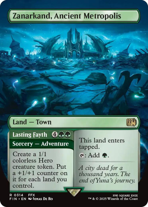 Image for Zanarkand, Ancient Metropolis (Borderless) (314) (Foil) [FINAL FANTASY] - Magic: The Gathering