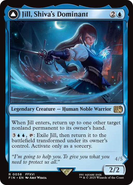 Image for Jill, Shiva's Dominant (58) (Foil) [FINAL FANTASY] - Magic: The Gathering