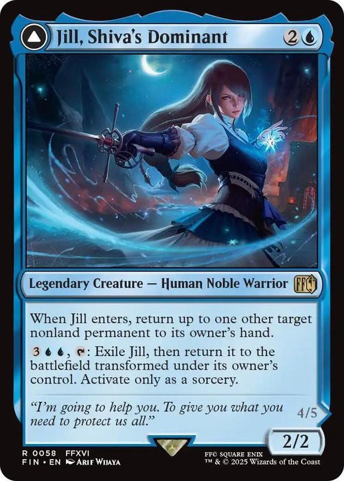 Image for Jill, Shiva's Dominant (58) [FINAL FANTASY] - Magic: The Gathering
