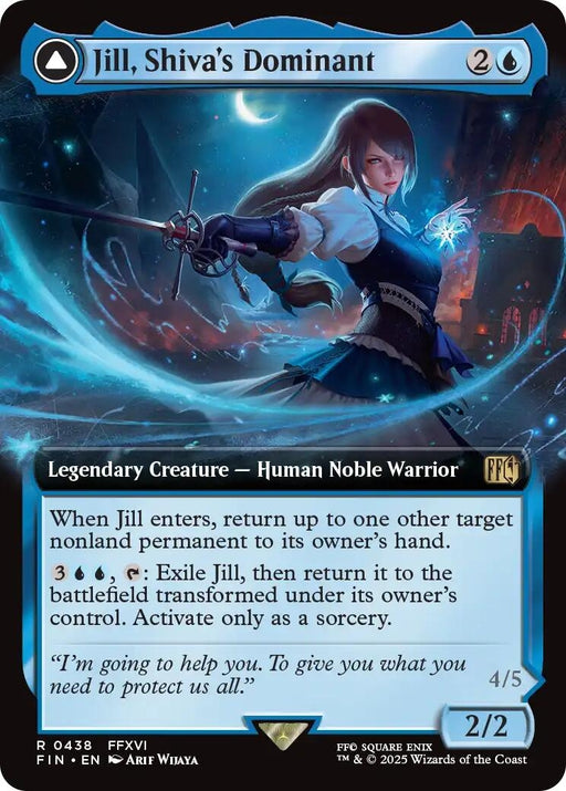 Image for Jill, Shiva's Dominant (Extended Art) (438) (Foil) [FINAL FANTASY] - Magic: The Gathering