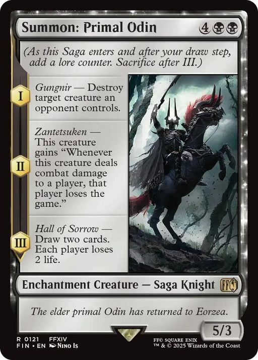 Image for Summon: Primal Odin (121) [FINAL FANTASY] - Magic: The Gathering
