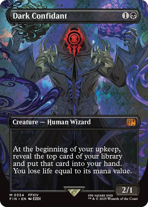 Image for Dark Confidant (Borderless) (334) (Foil) [FINAL FANTASY] - Magic: The Gathering