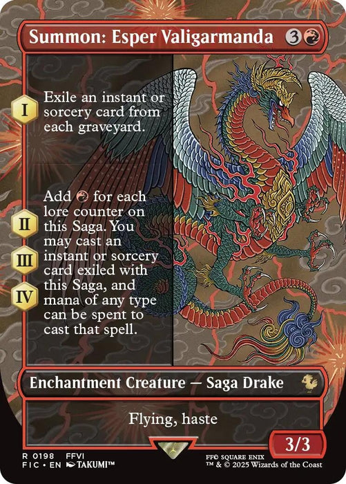 Image for Summon: Esper Valigarmanda (Borderless) (198) [FINAL FANTASY] - Magic: The Gathering