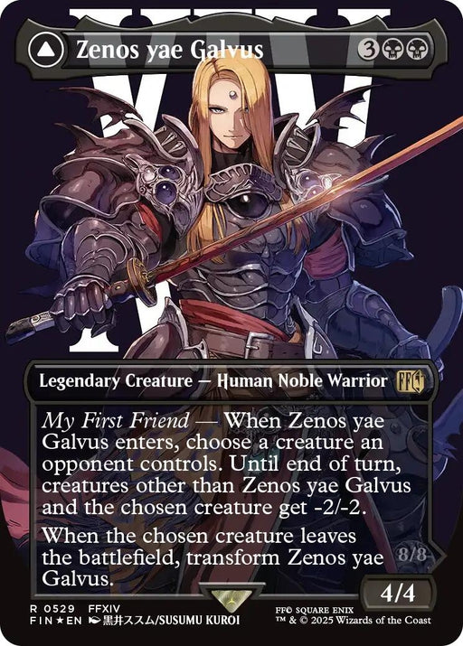 Image for Zenos yae Galvus (Borderless) (Surge Foil) (529) (Foil) [FINAL FANTASY] - Magic: The Gathering