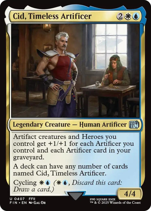 Image for Cid, Timeless Artificer (0407) (407) (Foil) [FINAL FANTASY] - Magic: The Gathering