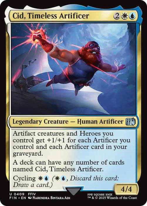 Image for Cid, Timeless Artificer (0409) (409) (Foil) [FINAL FANTASY] - Magic: The Gathering