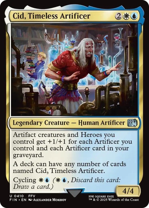 Image for Cid, Timeless Artificer (0410) (410) (Foil) [FINAL FANTASY] - Magic: The Gathering