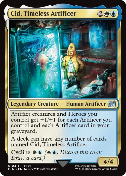 Image for Cid, Timeless Artificer (0411) (411) (Foil) [FINAL FANTASY] - Magic: The Gathering