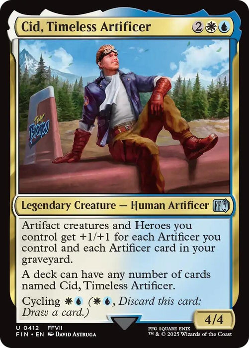Image for Cid, Timeless Artificer (0412) (412) (Foil) [FINAL FANTASY] - Magic: The Gathering