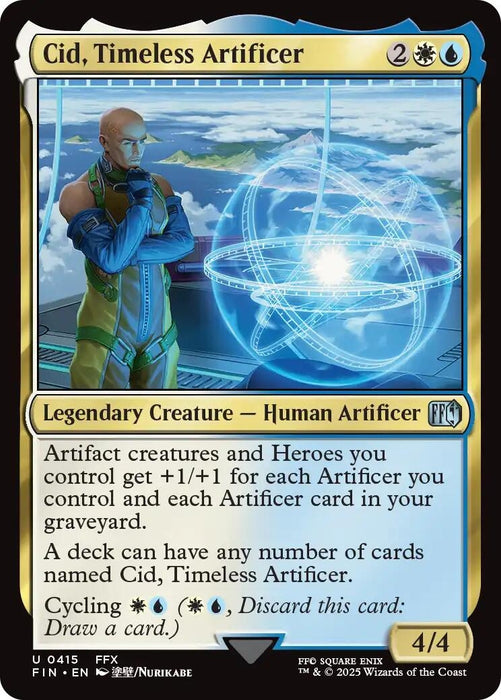 Image for Cid, Timeless Artificer (0415) (415) (Foil) [FINAL FANTASY] - Magic: The Gathering