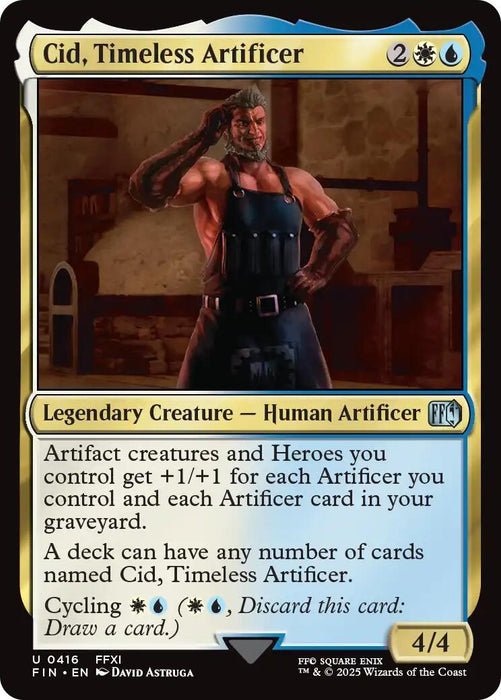 Image for Cid, Timeless Artificer (0416) (416) (Foil) [FINAL FANTASY] - Magic: The Gathering