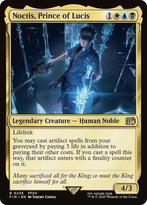 Image for Noctis, Prince of Lucis (235) (Foil) [FINAL FANTASY] - Magic: The Gathering