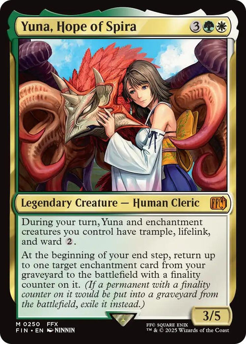 Image for Yuna, Hope of Spira (250) (Foil) [FINAL FANTASY] - Magic: The Gathering