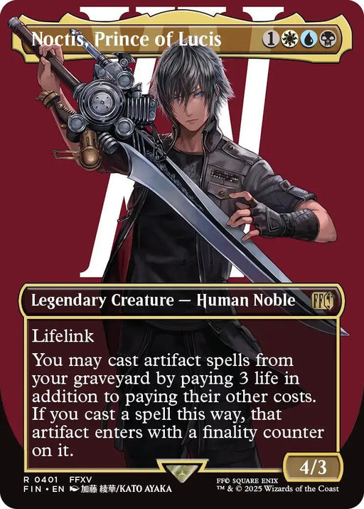 Image for Noctis, Prince of Lucis (Borderless) (401) [FINAL FANTASY] - Magic: The Gathering