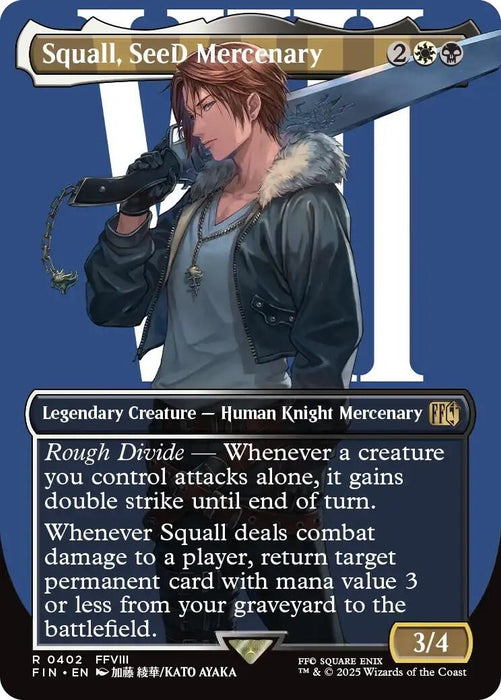 Image for Squall, SeeD Mercenary (Borderless) (402) [FINAL FANTASY] - Magic: The Gathering