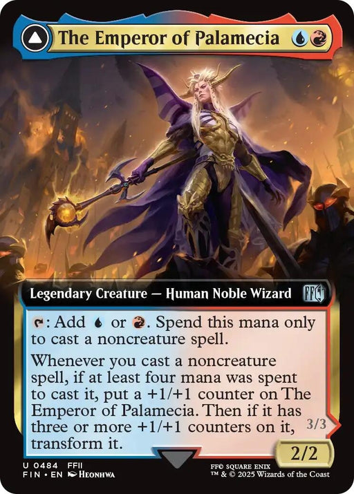 Image for The Emperor of Palamecia (Extended Art) (484) (Foil) [FINAL FANTASY] - Magic: The Gathering