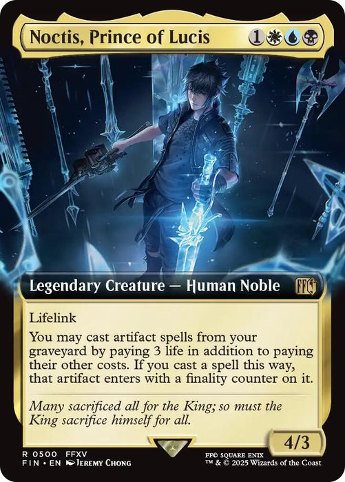 Image for Noctis, Prince of Lucis (Extended Art) (500) [FINAL FANTASY] - Magic: The Gathering