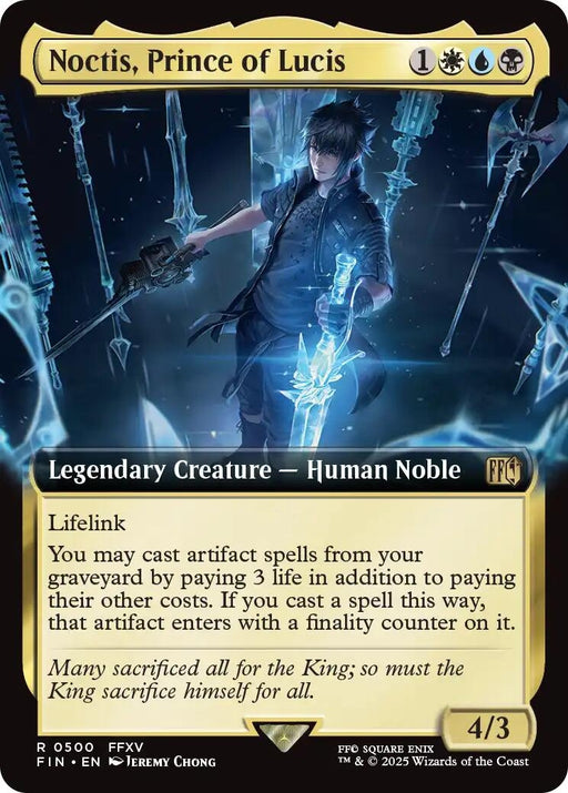 Image for Noctis, Prince of Lucis (Extended Art) (500) [FINAL FANTASY] - Magic: The Gathering
