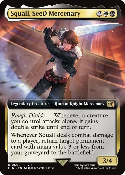 Image for Squall, SeeD Mercenary (Extended Art) (509) (Foil) [FINAL FANTASY] - Magic: The Gathering