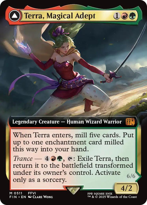 Image for Terra, Magical Adept (Extended Art) (511) (Foil) [FINAL FANTASY] - Magic: The Gathering