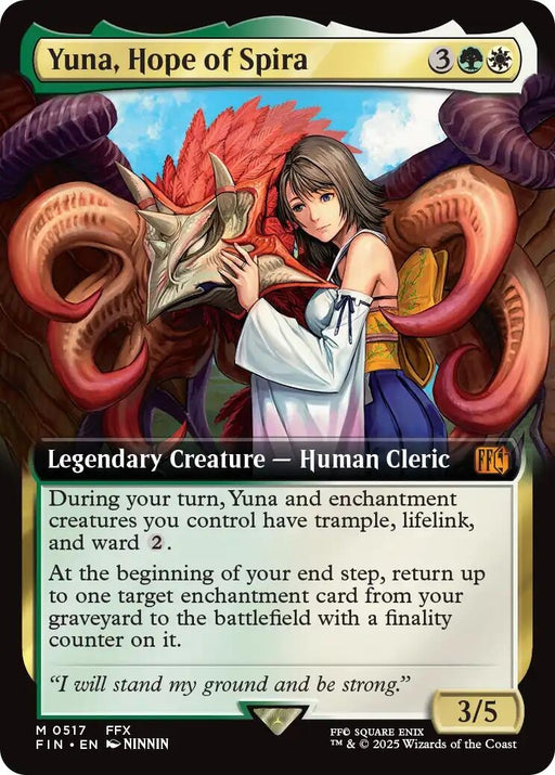Image for Yuna, Hope of Spira (Extended Art) (517) (Foil) [FINAL FANTASY] - Magic: The Gathering