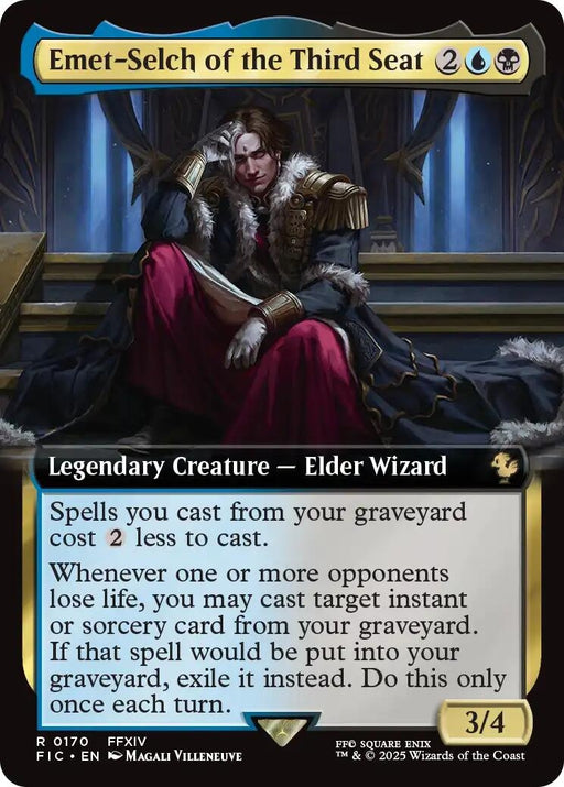 Image for Emet-Selch of the Third Seat (Extended Art) (170) (Foil) [FINAL FANTASY] - Magic: The Gathering