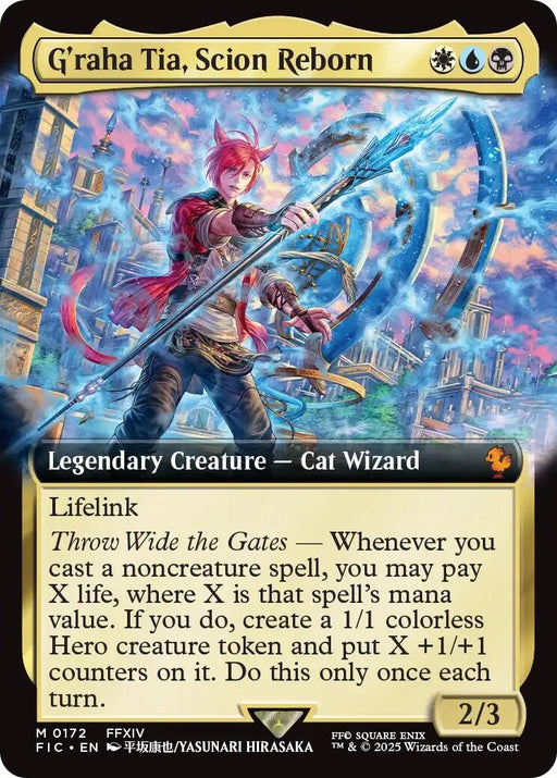 Image for G'raha Tia, Scion Reborn (Extended Art) (172) (Foil) [FINAL FANTASY] - Magic: The Gathering