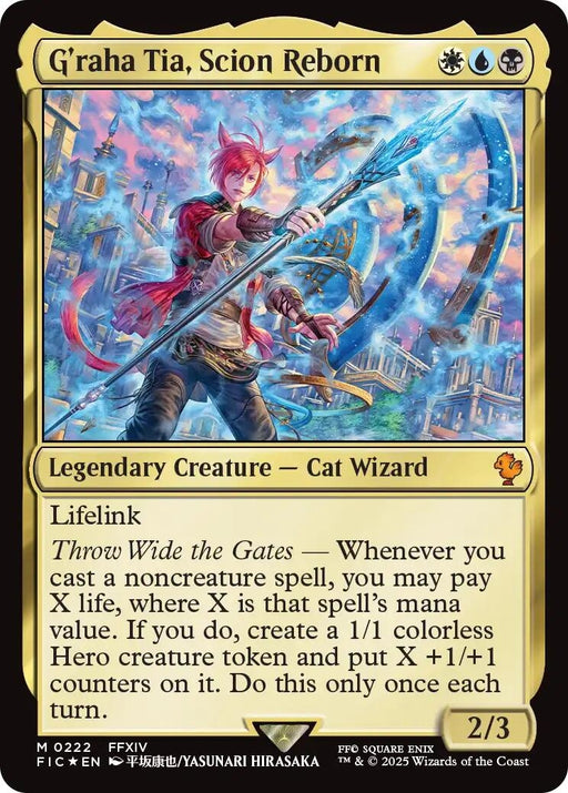 Image for G'raha Tia, Scion Reborn (Surge Foil) (222) (Foil) [FINAL FANTASY] - Magic: The Gathering
