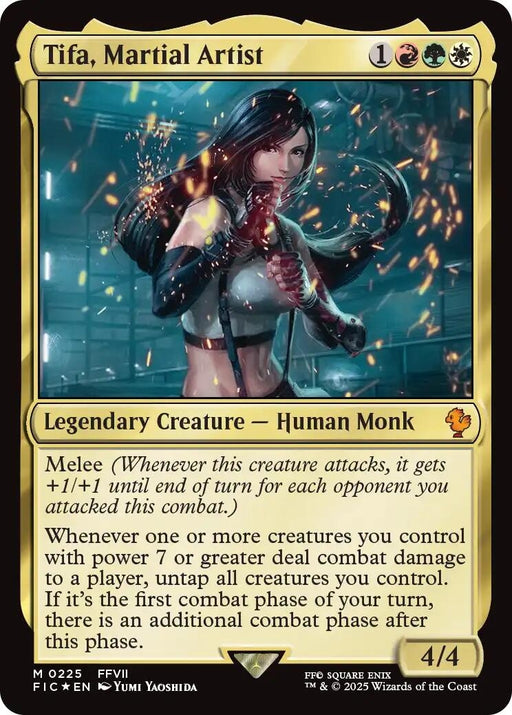 Image for Tifa, Martial Artist (Surge Foil) (225) (Foil) [FINAL FANTASY] - Magic: The Gathering