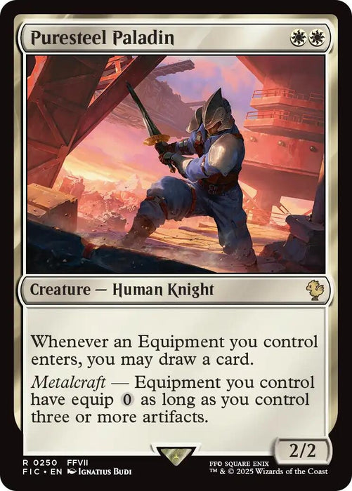 Image for Puresteel Paladin (250) [FINAL FANTASY] - Magic: The Gathering