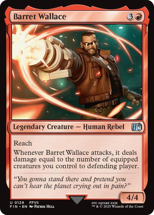 Image for Barret Wallace (129) (Foil) [FINAL FANTASY] - Magic: The Gathering
