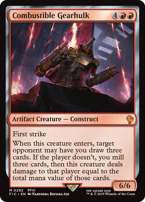 Image for Combustible Gearhulk (292) [FINAL FANTASY] - Magic: The Gathering