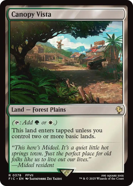 Image for Canopy Vista (378) [FINAL FANTASY] - Magic: The Gathering