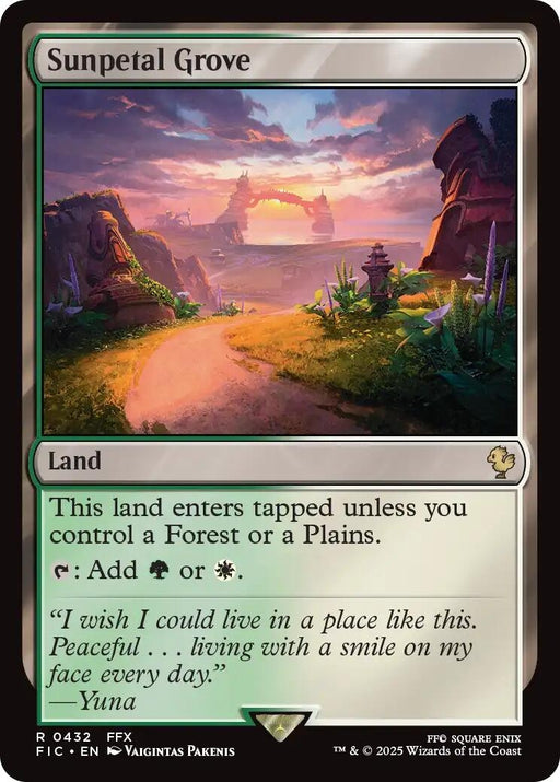 Image for Sunpetal Grove (432) [FINAL FANTASY] - Magic: The Gathering