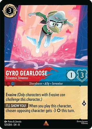 Gyro Gearloose - Eccentric Inventor (123/204) Cold Foil [Reign of Jafar]