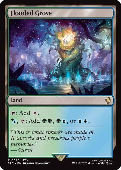 Image for Flooded Grove (393) [FINAL FANTASY] - Magic: The Gathering