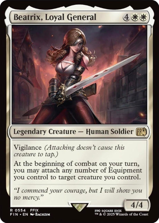 Image for Beatrix, Loyal General (554) [FINAL FANTASY] - Magic: The Gathering