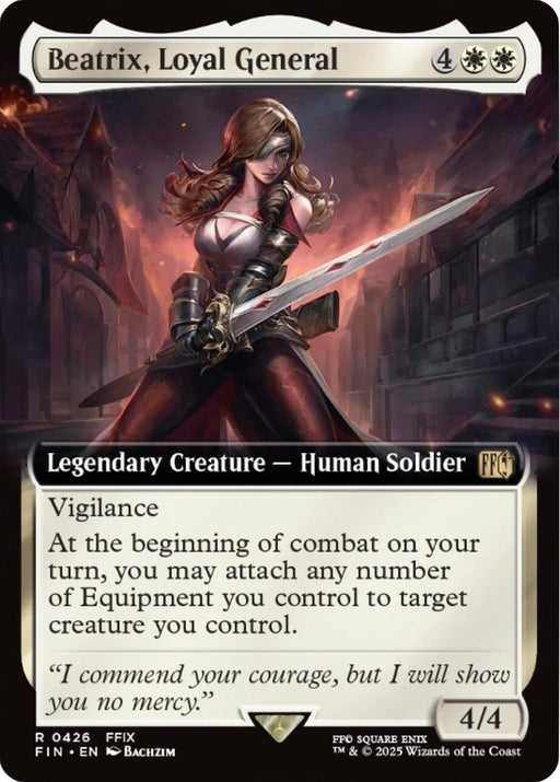 Image for Beatrix, Loyal General (Extended Art) (426) [FINAL FANTASY] - Magic: The Gathering