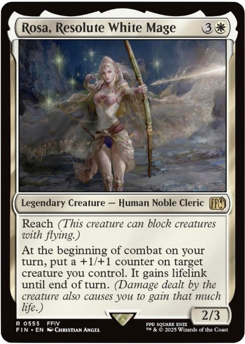 Image for Rosa, Resolute White Mage (555) [FINAL FANTASY] - Magic: The Gathering