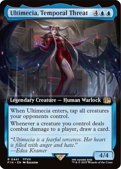 Image for Ultimecia, Temporal Threat (Extended Art) (441) (Foil) [FINAL FANTASY] - Magic: The Gathering