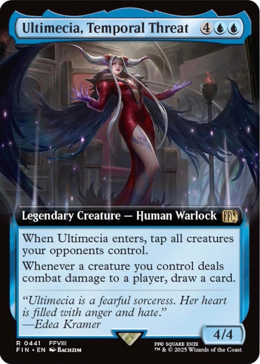 Image for Ultimecia, Temporal Threat (Extended Art) (441) (Foil) [FINAL FANTASY] - Magic: The Gathering