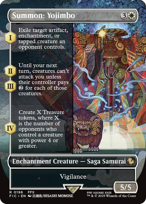 Image for Summon: Yojimbo (Borderless) (196) (Foil) [FINAL FANTASY] - Magic: The Gathering