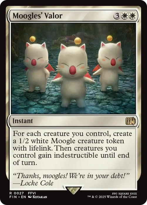 Image for Moogles' Valor (27) (Foil) [FINAL FANTASY] - Magic: The Gathering
